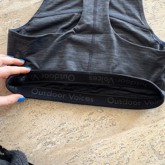 Outdoor Voices TechSweat Crop Top in Night Size Small - Picture 6 of 6